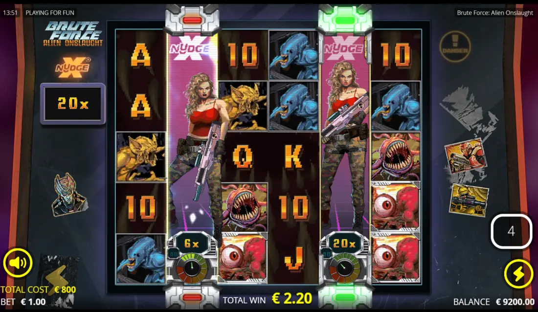 Brute Force Alien Onslaught Super Bonus